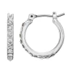 Nine West Pave Hoop Earrings -Nine West shop 2666616