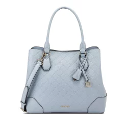 Nine West Brooklyn Jet Set Carryall Satchel Bag 34 Nine West Brooklyn Jet Set Carryall Satchel Bag -Nine West shop 3754136 Blue Stone Debossed