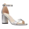 Nine West Sandy Women's Block Heel Sandals 1 Nine West Sandy Women's Block Heel Sandals -Nine West shop 3815467 Silver