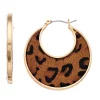 Nine West Cheetah Print Hoop Earrings -Nine West shop 3824788