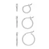Nine West Silver Tone Hoop Earring Set -Nine West shop 4204253