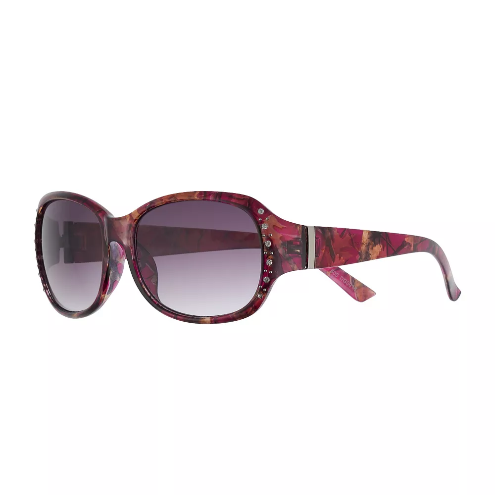 Women's Nine West 58mm Rectangle Sunglasses with Simulated Crystal & Stud Details 4 Women's Nine West 58mm Rectangle Sunglasses with Simulated Crystal & Stud Details - Image 2