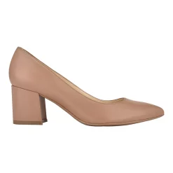 Nine West Issa Women's Leather Block Heels 12 Nine West Issa Women's Leather Block Heels -Nine West shop 4309269 ALT