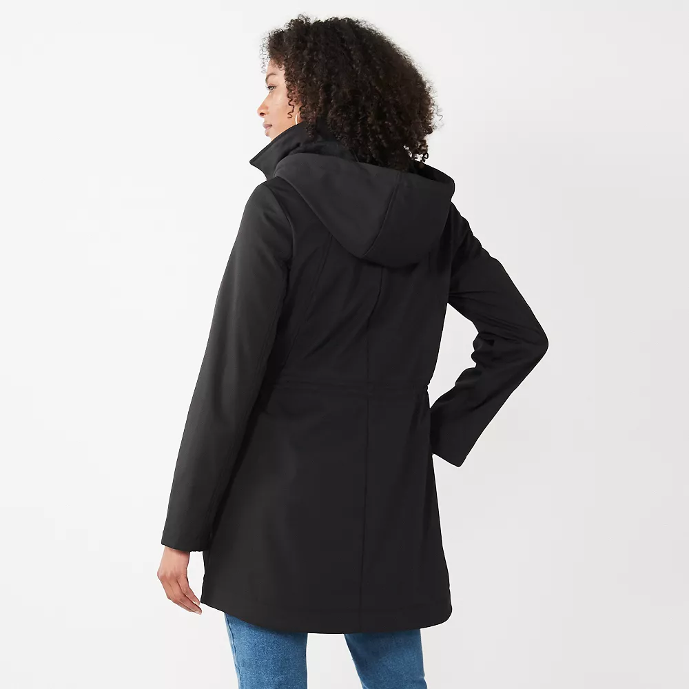 Women's Nine West Fleece-Lined Soft-Shell Jacket 6 Women's Nine West Fleece-Lined Soft-Shell Jacket - Image 4