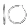 Nine West Tube Hoop Earrings -Nine West shop 4361980 Silver Tone