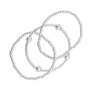 Nine West Silver Tone Beaded Stretch Bracelet Set 2 Nine West Silver Tone Beaded Stretch Bracelet Set -Nine West shop 4640461 Silver Tone