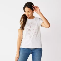 Women's Nine West Crewneck Graphic Tee -Nine West shop 4646703 Faces