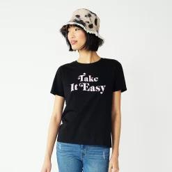 Women's Nine West Crewneck Graphic Tee -Nine West shop 4646703 Take It Easy