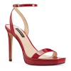 Nine West Zadie 03 Women's Platform High Heel Sandals 1 Nine West Zadie 03 Women's Platform High Heel Sandals -Nine West shop 4646783 Dark Red Patent