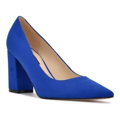 Nine West Cara Women's Block Heel Pumps -Nine West shop 4648987 Medium Blue