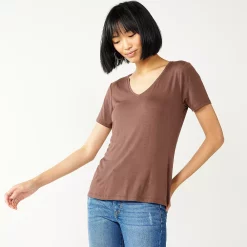 Women's Nine West Essential V-Neck Tee -Nine West shop 4841148 Amythest Raisin