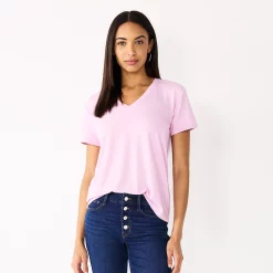 Women's Nine West Essential V-Neck Tee -Nine West shop 4841148 Lilac Necklace
