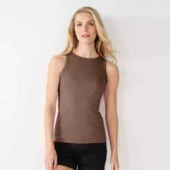Women's Nine West Ribbed Tank -Nine West shop 4841430 Amythest Raisin