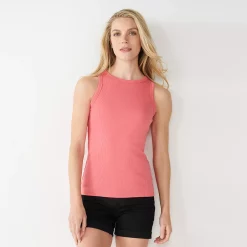 Women's Nine West Ribbed Tank -Nine West shop 4841430 Infused Melon