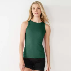 Women's Nine West Ribbed Tank -Nine West shop 4841430 Lavish Green