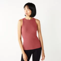 Women's Nine West Ribbed Tank -Nine West shop 4841430 Mauve Jewel
