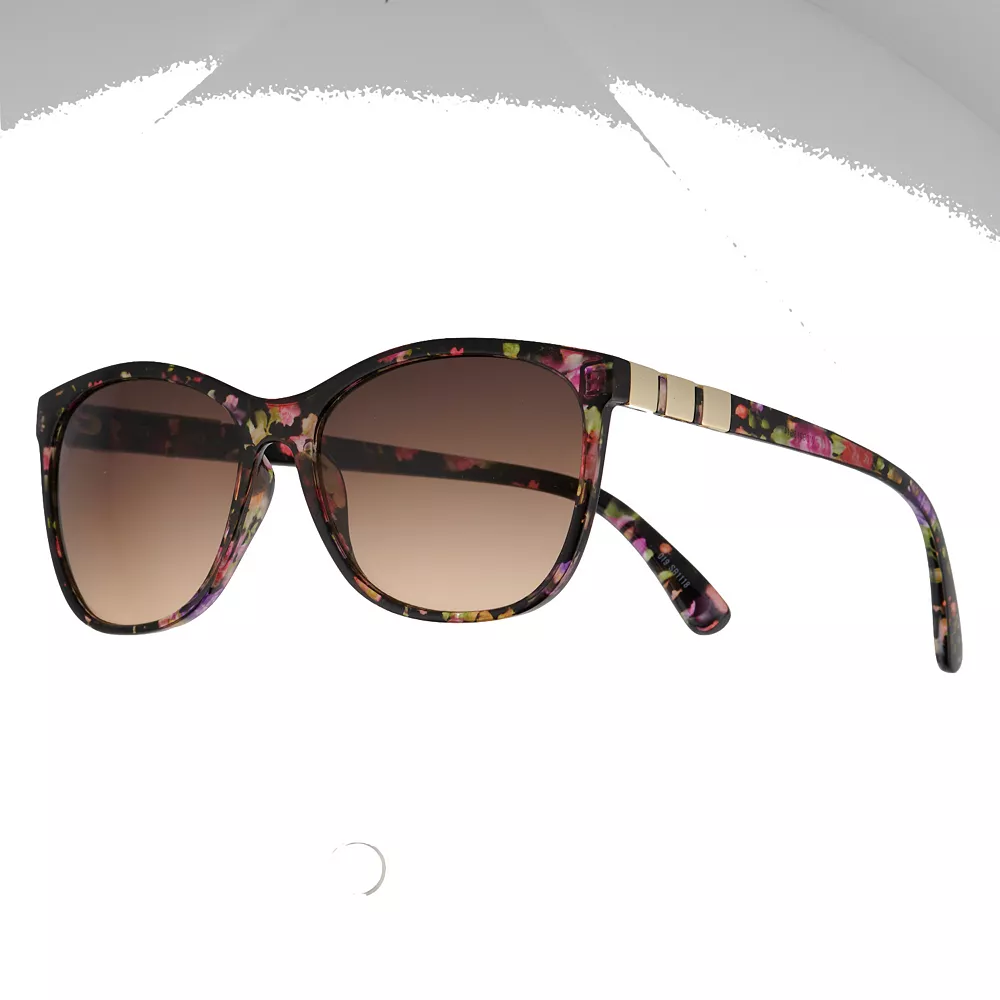 Women's Nine West 56mm Floral Cat Eye Metal Temple Sunglasses 3 Women's Nine West 56mm Floral Cat Eye Metal Temple Sunglasses