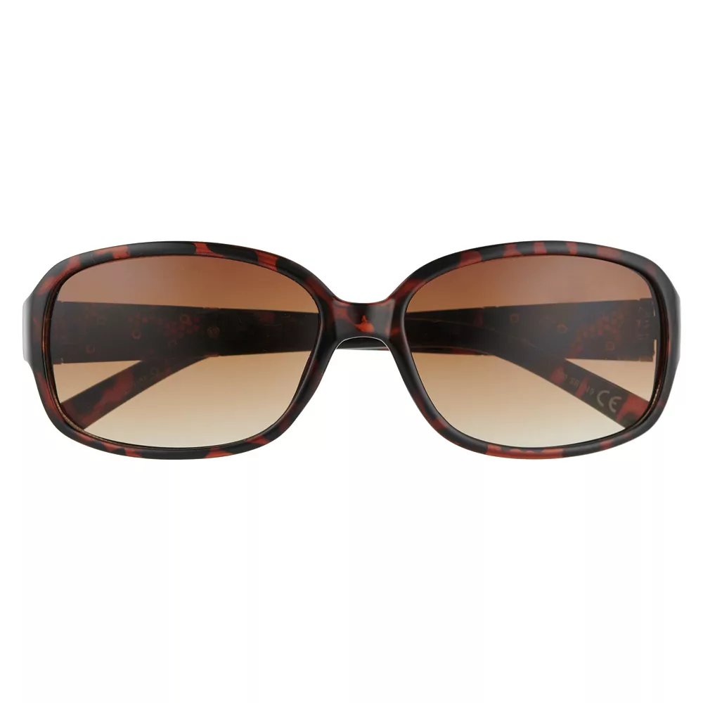 Women's Nine West 58mm Tortoise Rectangle Gradient Sunglasses 4 Women's Nine West 58mm Tortoise Rectangle Gradient Sunglasses - Image 2