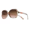 Women's Nine West 61mm Floral Rounded Vented Rectangle Sunglasses -Nine West shop 4862556