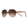 Women's Nine West 52mm Metal Bronze Frame Aviator Sunglasses -Nine West shop 4862561