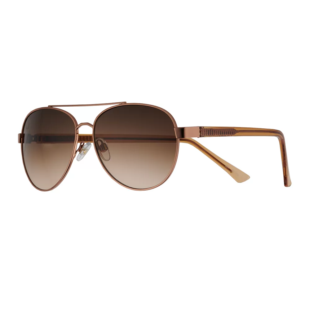 Women's Nine West 52mm Metal Bronze Frame Aviator Sunglasses 3 Women's Nine West 52mm Metal Bronze Frame Aviator Sunglasses