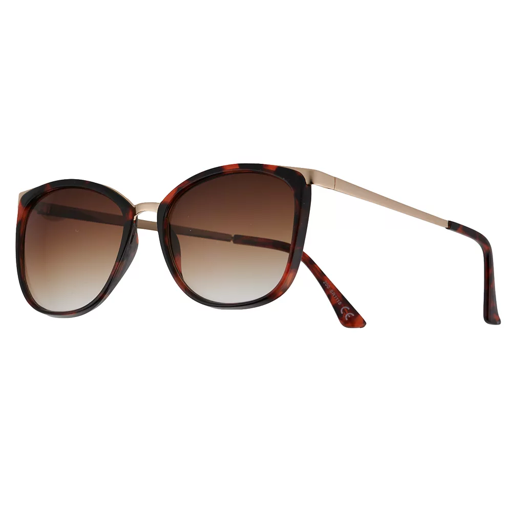 Women's Nine West 56mm Butterfly Square Metal Temple Sunglasses 3 Women's Nine West 56mm Butterfly Square Metal Temple Sunglasses