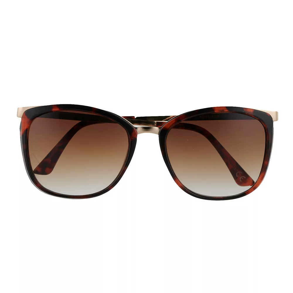 Women's Nine West 56mm Butterfly Square Metal Temple Sunglasses 4 Women's Nine West 56mm Butterfly Square Metal Temple Sunglasses - Image 2