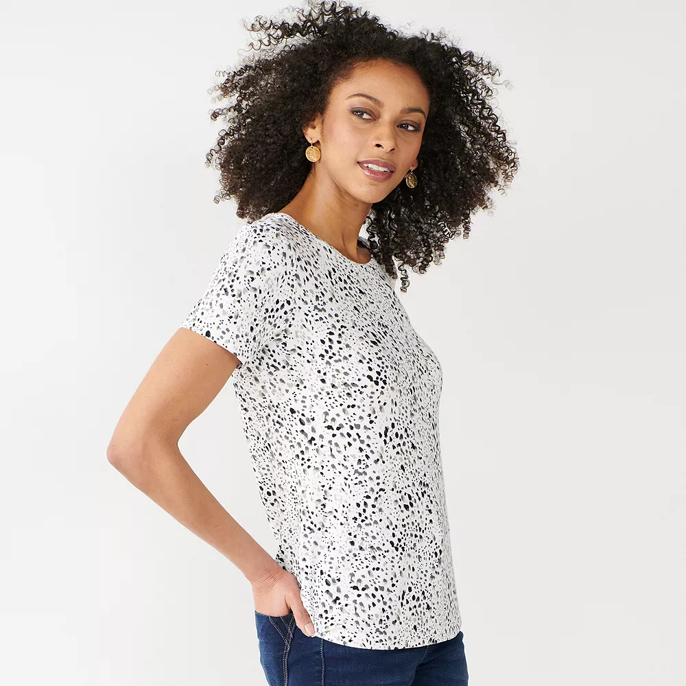 Women's Nine West Essential Crewneck Tee 36 Women's Nine West Essential Crewneck Tee - Image 34