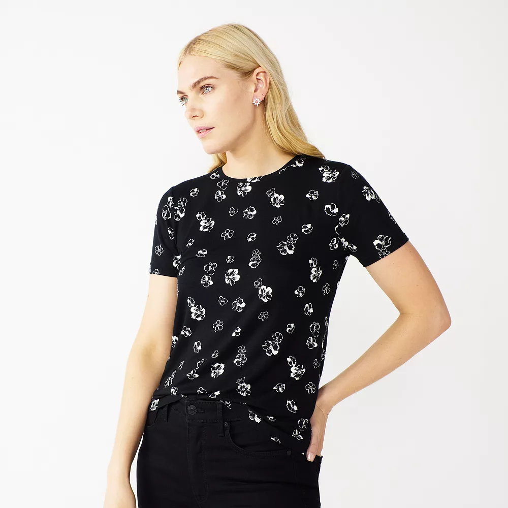 Women's Nine West Essential Crewneck Tee 66 Women's Nine West Essential Crewneck Tee - Image 64