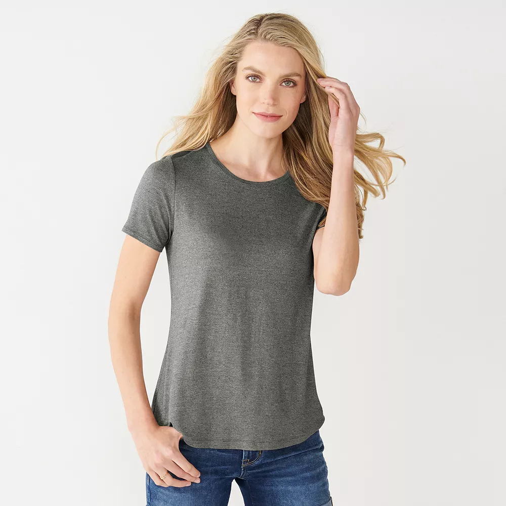 Women's Nine West Essential Crewneck Tee 8 Women's Nine West Essential Crewneck Tee - Image 6