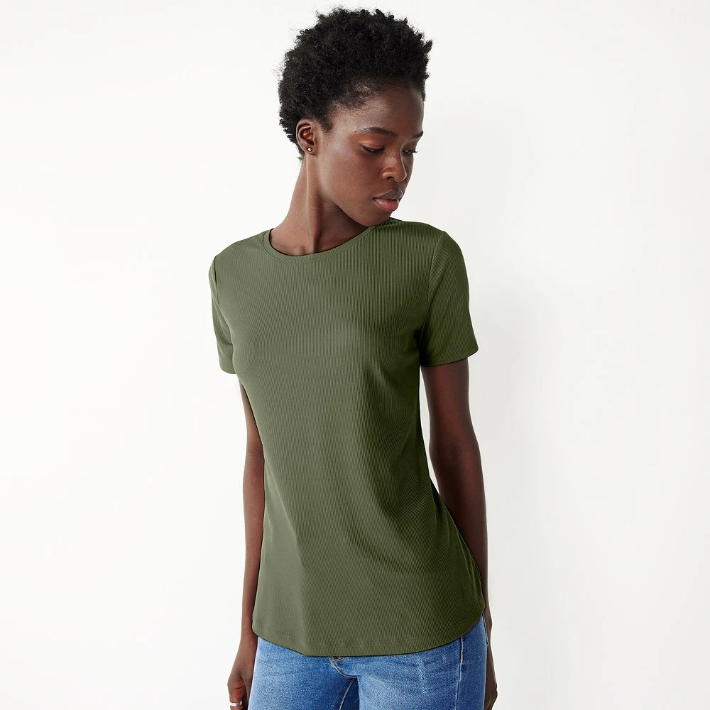 Women's Nine West Essential Crewneck Tee 41 Women's Nine West Essential Crewneck Tee - Image 39