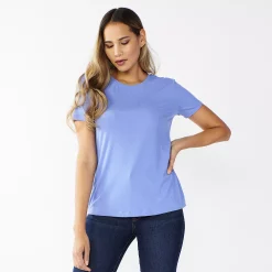 Women's Nine West Essential Crewneck Tee 109 Women's Nine West Essential Crewneck Tee -Nine West shop 4911743 Landon Peri Rib