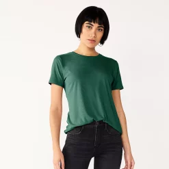 Women's Nine West Essential Crewneck Tee 132 Women's Nine West Essential Crewneck Tee -Nine West shop 4911743 Lavish Green Rib