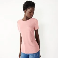 Women's Nine West Essential Crewneck Tee 155 Women's Nine West Essential Crewneck Tee -Nine West shop 4911743 Lilac Necklace Rib