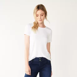 Women's Nine West Essential Crewneck Tee 94 Women's Nine West Essential Crewneck Tee -Nine West shop 4911743 Modern White