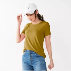 Women's Nine West Essential Crewneck Tee 145 Women's Nine West Essential Crewneck Tee -Nine West shop 4911743 Olive