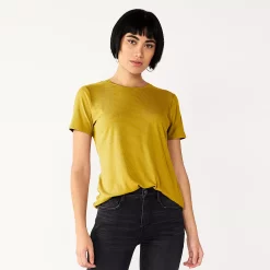 Women's Nine West Essential Crewneck Tee 130 Women's Nine West Essential Crewneck Tee -Nine West shop 4911743 Toasted Olive Rib