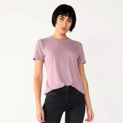 Women's Nine West Essential Crewneck Tee 143 Women's Nine West Essential Crewneck Tee -Nine West shop 4911743 Washed Grape