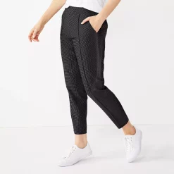 Women's Nine West Relaxed Crop Pull-On Pants 18 Women's Nine West Relaxed Crop Pull-On Pants -Nine West shop 4911770 Black Pindot