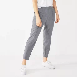 Women's Nine West Relaxed Crop Pull-On Pants 23 Women's Nine West Relaxed Crop Pull-On Pants -Nine West shop 4911770 Lavender Grid