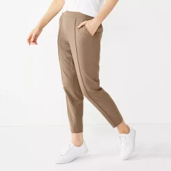 Women's Nine West Relaxed Crop Pull-On Pants 22 Women's Nine West Relaxed Crop Pull-On Pants -Nine West shop 4911770 Mushroom