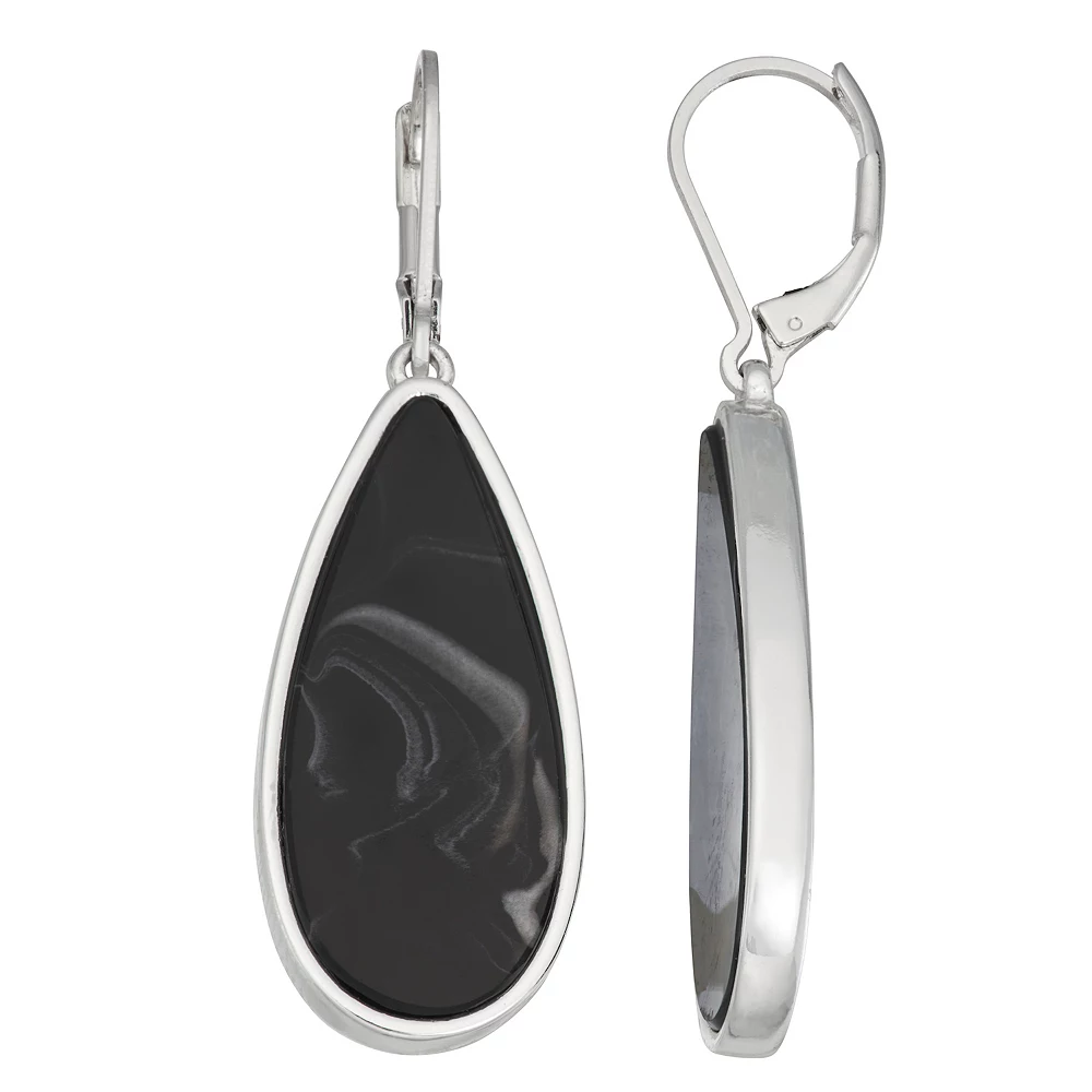 Nine West Simulated Stone Teardrop Earrings 4 Nine West Simulated Stone Teardrop Earrings - Image 2