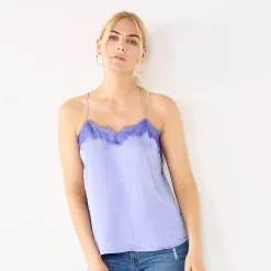 Women's Nine West Lace Trim Cami -Nine West shop 4944769 Kelly Lavender