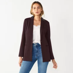 Women's Nine West Relaxed Blazer -Nine West shop 4951623 Midnight Wine