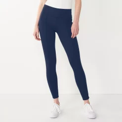 Women's Nine West Seamed Tummy-Control Ponte Leggings -Nine West shop 4952203 Sky Captain