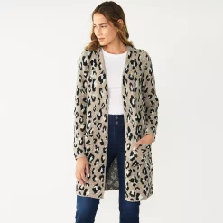 Women's Nine West Car Coat Cardigan 28 Women's Nine West Car Coat Cardigan -Nine West shop 4972563 Cheetah