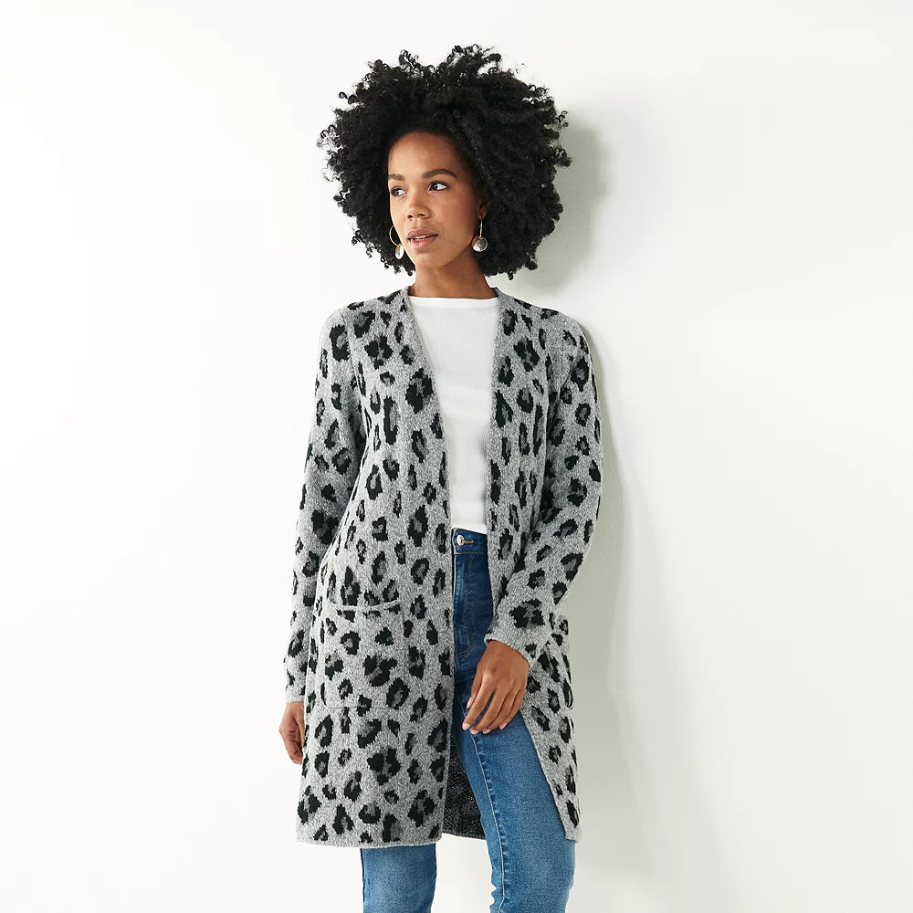 Women's Nine West Car Coat Cardigan 6 Women's Nine West Car Coat Cardigan - Image 4