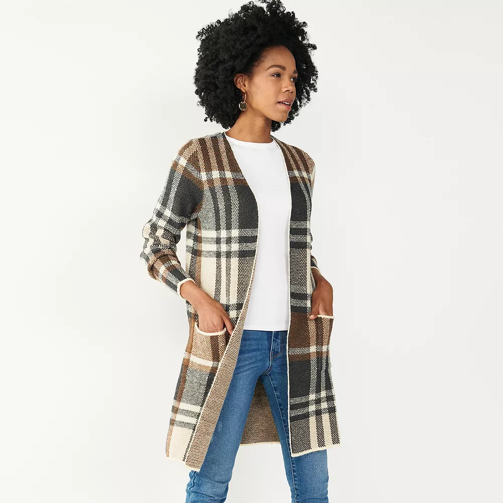 Women's Nine West Car Coat Cardigan 4 Women's Nine West Car Coat Cardigan - Image 2