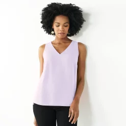 Women's Nine West V-Neck Tank -Nine West shop 4974987 Enlighten Purple