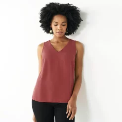Women's Nine West V-Neck Tank -Nine West shop 4974987 Mauve